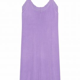 Balenciaga ribbed knit slip dress - Purple