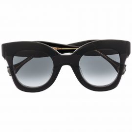 Carolina Herrera chunky round-frame sunglasses - Black