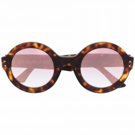 Cutler & Gross tortoiseshell round-frame sunglasses - Brown