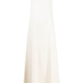 Jil Sander square long slip dress - White