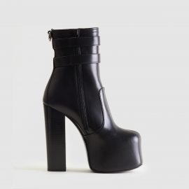 Saint Laurent Womens Mina 95 Black Boots