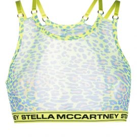 Stella McCartney leopard-print bra - Yellow