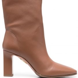 Aquazzura Manzoni 85mm ankle boots - Brown