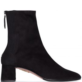 Aquazzura Saint Honoré 50mm stretch ankle boots - Black