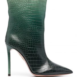 Aquazzura So Matignon 105mm ankle boots - Green