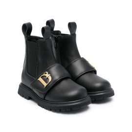 Dsquared2 Kids touch-strap chelsea boots - Black