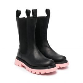 Gallucci Kids lug-sole Chelsea boots - Black