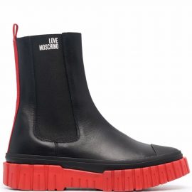 Love Moschino chunky sole chelsea boot - Black