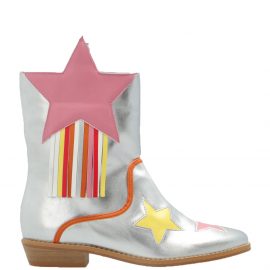 Stella McCartney Girls Cowboy Boots Silver, EU 29 / SILVER