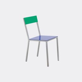 Valerie_objects Seating - 'Alu' chair, blue green in Dark blue, green Aluminium