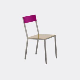 Valerie_objects Seating - 'Alu' chair, curry purple in Curry, Purple Aluminium