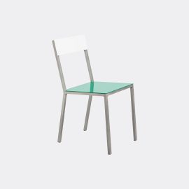 Valerie_objects Seating - 'Alu' chair in Green, white Aluminium