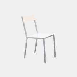 Valerie_objects Seating - 'Alu' chair in White, ivory Aluminium