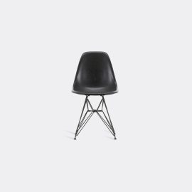 Vitra Seating - 'DSR' chair, elephant grey in elephant grey, basic dark Fiberglass, steel