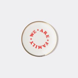 Bitossi Home Tableware - 'We Are Family' plate, set of six in Multicolor Porcelain