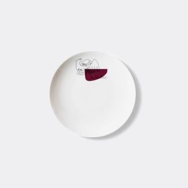 Cassina Tableware - 'Service Prunier' flat plates, set of two in White Porcelain