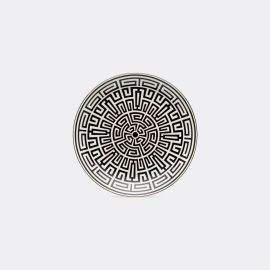 Ginori 1735 Tableware - 'Labirinto' Venezia shape plate, black in Black Porcelain