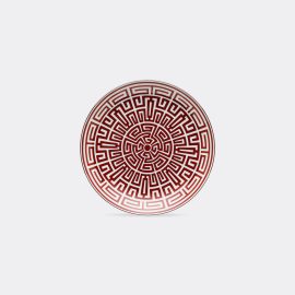 Ginori 1735 Tableware - 'Labirinto' Venezia shape plate, red in Red Porcelain