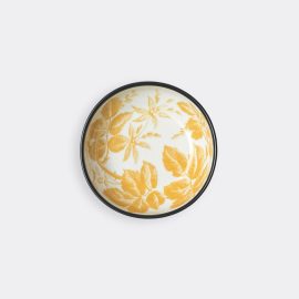 Gucci Tableware - 'Herbarium' cup, set of two, yellow in Sunset, Yellow PORCELAIN_HERBARIUM YELLOW
