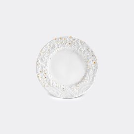 L'Objet Tableware - 'Mojave' charger plate in white & gold Porcelain