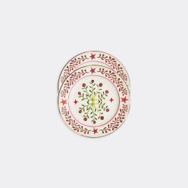 La DoubleJ Tableware - 'Eye Vines' dessert plate, set of two in Multicolor 100% PORCELAIN