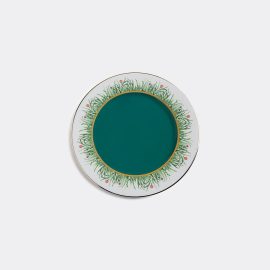 La DoubleJ Tableware - 'Libellula' charger plate in green porcelain