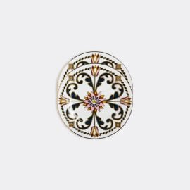 La DoubleJ Tableware - 'Tyrrhenian Tulips' dessert plate, set of two in multicolor 100% PORCELLAIN