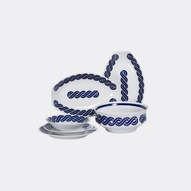 Sargadelos Tableware - 'Cadrelo' dinner service, 18 pieces in Blue&White Porcelain
