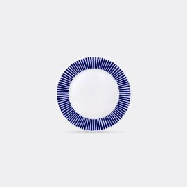 Sargadelos Tableware - 'Ladeira' flat plate, set of six in Blue,White Porcelain
