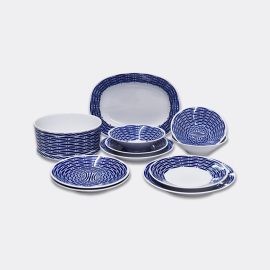 Sargadelos Tableware - 'Vimbio' dinner set, 20 pieces in Blue&White Porcelain