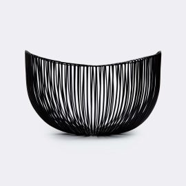 Serax Tableware - 'Plateau Profond Tale', black in Black Iron
