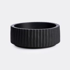 XLBoom Tableware - 'Ikon' bowl, large in Black ACACIA WOOD