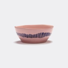 Serax Tableware - 'Feast' bowl, pink, set of four in pink stoneware