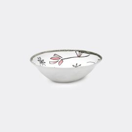 Serax Tableware - 'Fiore Rosa' low bowl, set of two in multicolor fine bone china