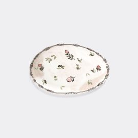 Serax Tableware - 'Mirtillo Nude' oval plate in multicolor fine bone china
