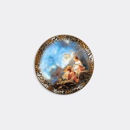 Roberto Cavalli Home Tableware - 'Wild Leda' charger plate in Multicolor Porcel.Fine Bone China