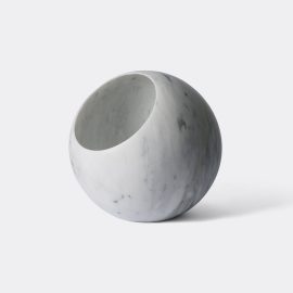 Salvatori Lighting - 'Urano' table lamp, medium in White Bianco Carrara marble