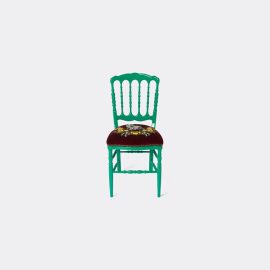 Gucci Seating - 'Francesina' chair, emerald in EMERALD MULTICOLOR BEECHWOOD/100%PL VELVET