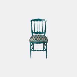 Gucci Seating - 'Francesina' chair, peacock in PEACOCK MULTICOLOR BEECHWOOD/JACQUARD 58%VI 42%PL