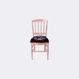 Gucci Seating - 'Francesina' chair, pink in PINK MULTICOLOR BEECHWOOD/100%PL VELVET