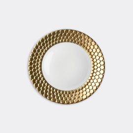 L'Objet Tableware - 'Aegean' charger plate, gold in Gold Porcelain