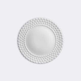 L'Objet Tableware - 'Aegean' charger plate, white in White Porcelain