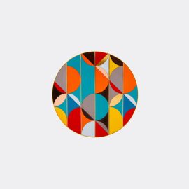 Vista Alegre Tableware - 'Futurismo' charger plate in multicolor porcelain
