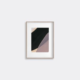 Lemon Decorative Objects - 'Tempest 261' art print in Oak Paper,wood, acrylic