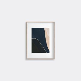 Lemon Decorative Objects - 'Tempest 305' art print in Oak Paper,wood, acrylic