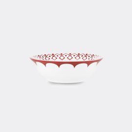 Aquazzura Casa Tableware - 'Jaipur' salad bowl, bordeaux and pink in multicolor PORCELAIN