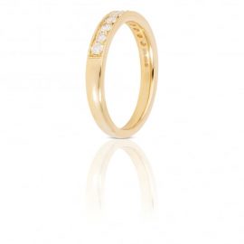 9ct Yellow Gold 0.33 Carat Diamond Half Eternity Ring