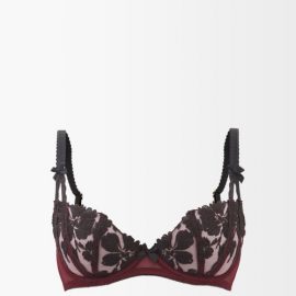 Agent Provocateur - Elmina Floral-lace Underwired Bra - Womens - Red Multi