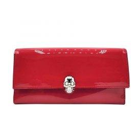 Alexander McQueen Women's Hot Pink Patent Leather Continental Wallet 275330 DP00I 5635 - Atterley