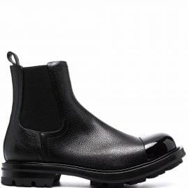 Alexander McQueen contrasting-toe Chelsea Boots - Black